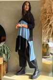 Agata Longline Split Side Knit Denim